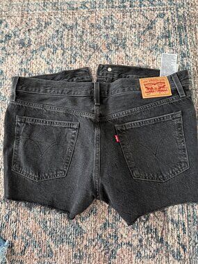 Levi's 501 High Rise Shorts Black Size 30 — Never Worn